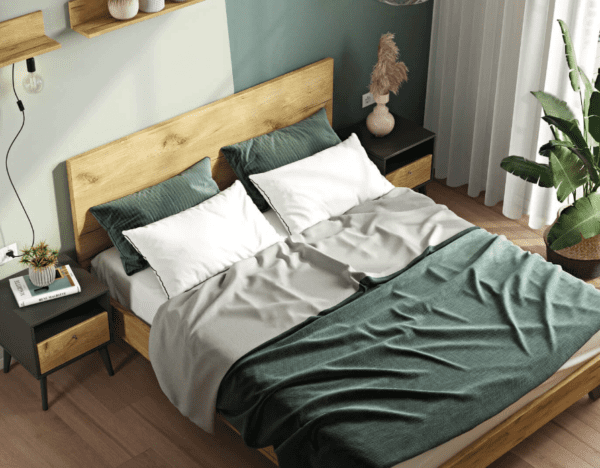 Loft Ξύλινο Κρεβάτι